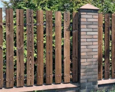 Забор из Каменного дерева штакетник 115