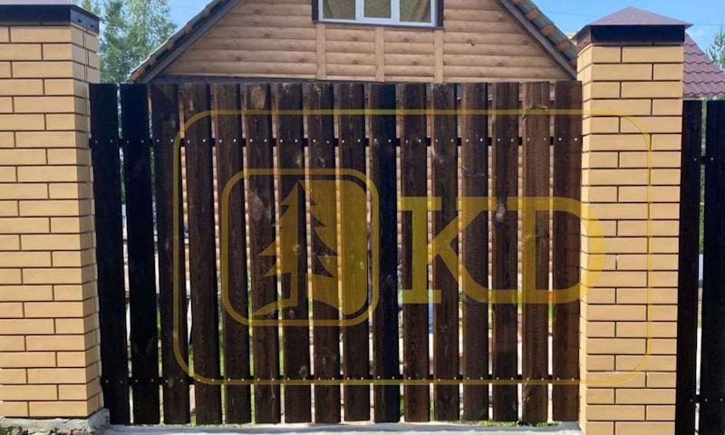 Штакетник трапециевидный планкен Каменное дерево_2