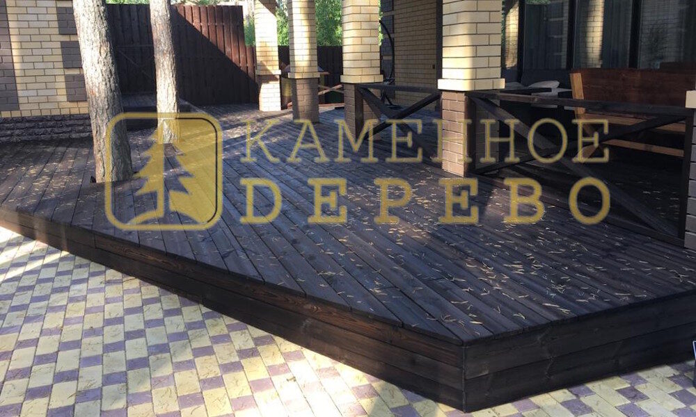 Террасная доска импрегнированная Каменное дерево серии ЭКО БЕРН фото 3