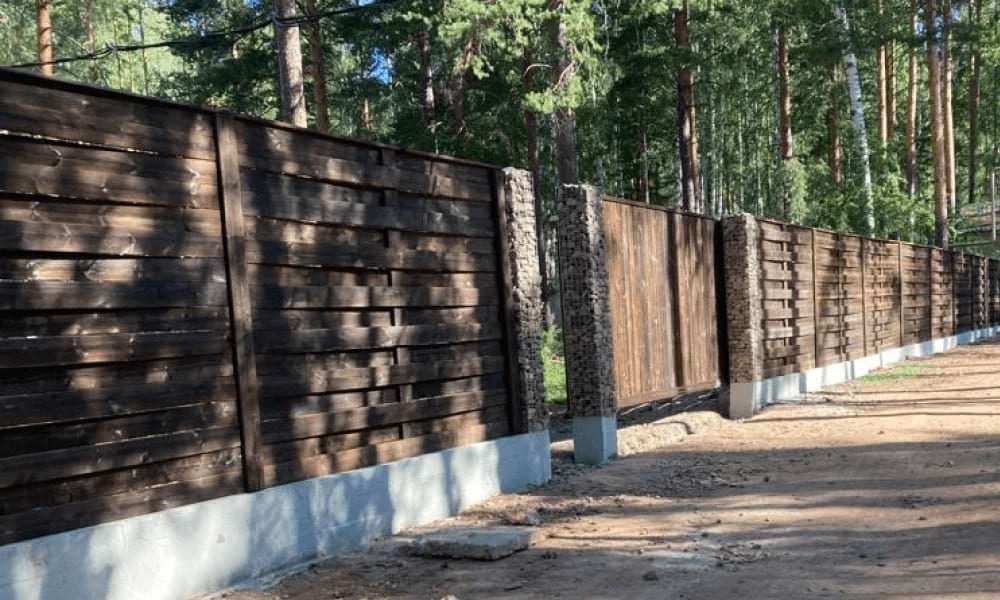 Забор плетенка из Каменного дерева