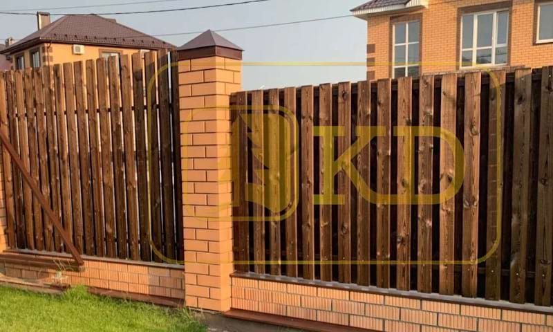 Забор штакетник Каменное дерево_95